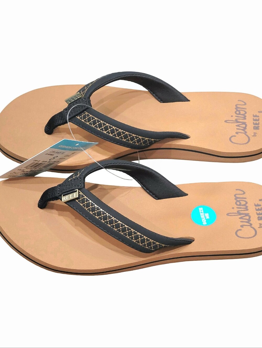 Reef Cora Sands TBD Flip Flop Sandals- Black/Tan
